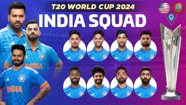 T20 World Cup 2024 India Squad: A Comprehensive Analysis